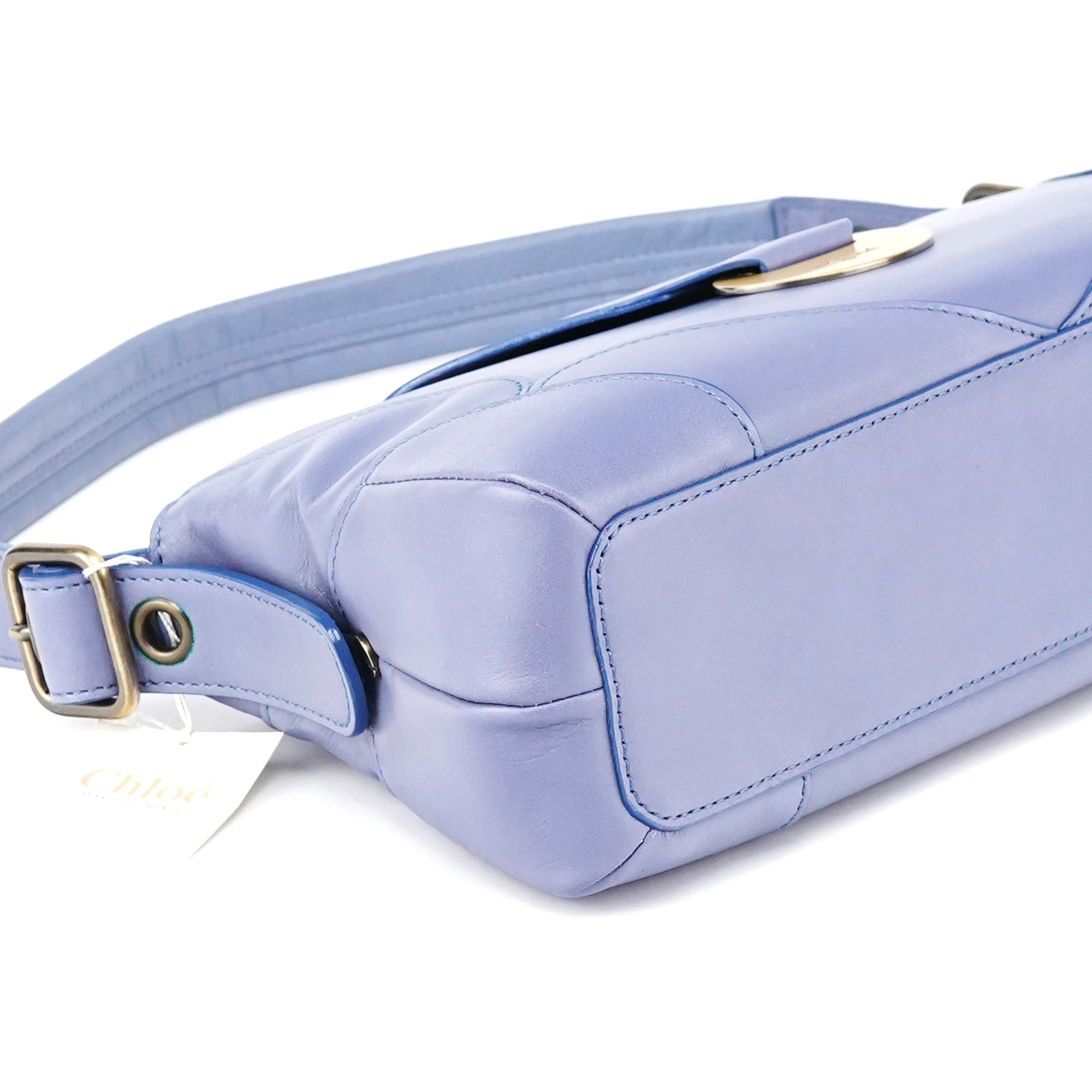 Chloé Sac porté épaule à rabat en cuir violet