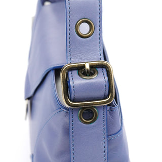 Chloe Purple Leather Flap Shoulder Bag