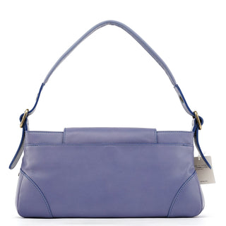 Chloe Purple Leather Flap Shoulder Bag