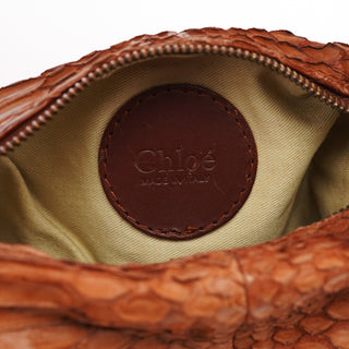 Chloé Python Leather Shoulder Bag