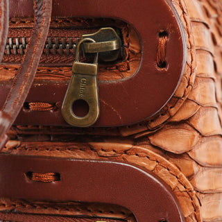 Chloé Python Leather Shoulder Bag