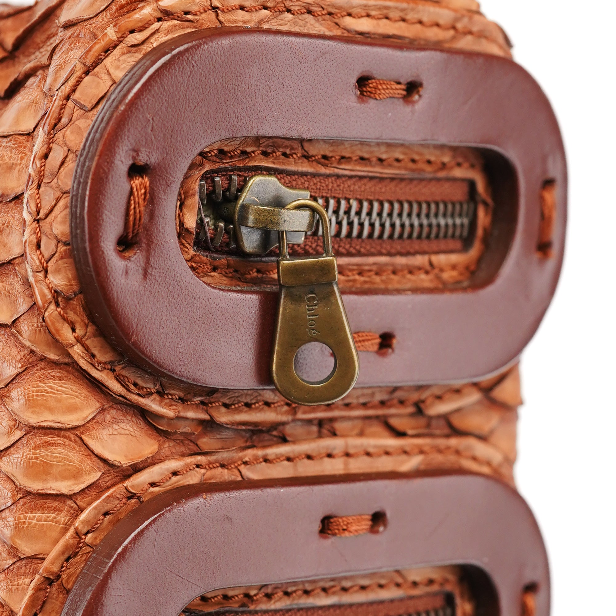 Chloé Python Leather Shoulder Bag