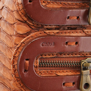 Chloé Python Leather Shoulder Bag