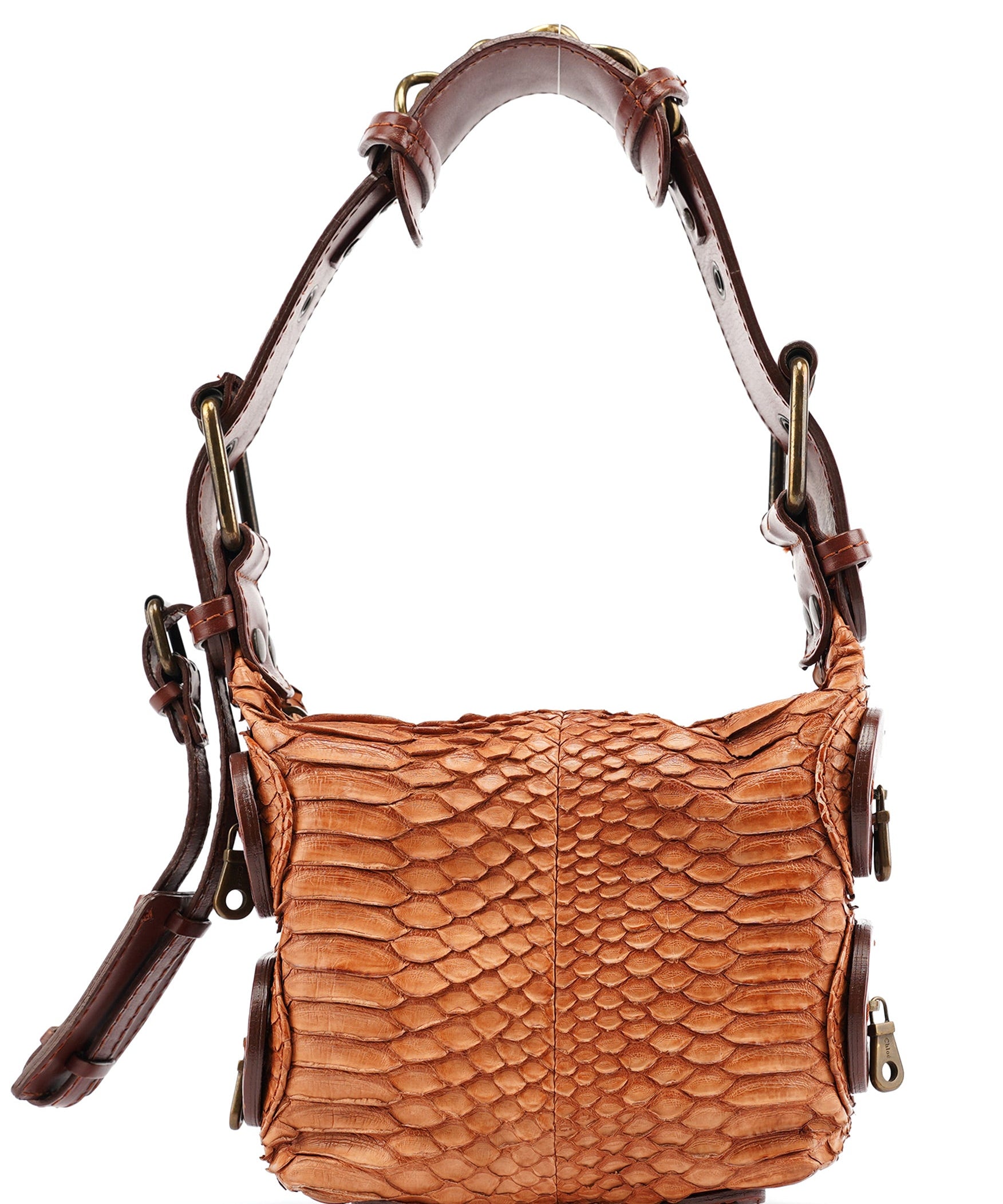 Chloé Python Leather Shoulder Bag
