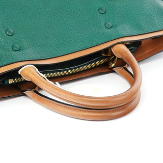 Chloe Racing Green Leather Tote Bag
