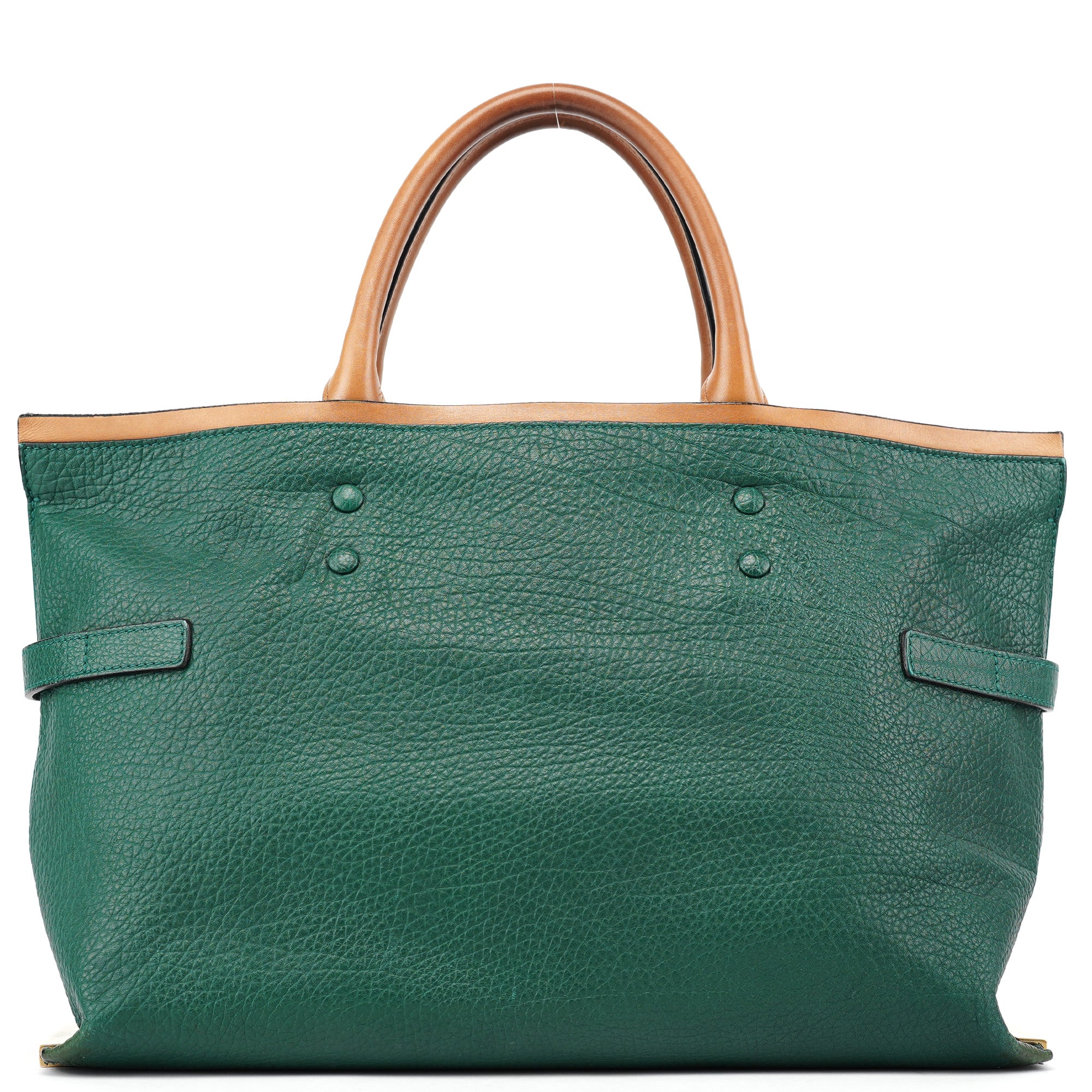 Chloé Sac cabas en cuir vert anglais