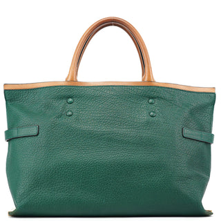 Chloe Racing Green Leather Tote Bag