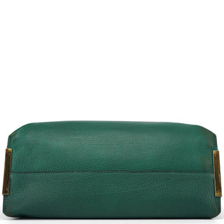 Chloe Racing Green Leather Tote Bag