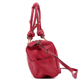 Chloé Red Calfskin Knot 2-Way Tote Bag