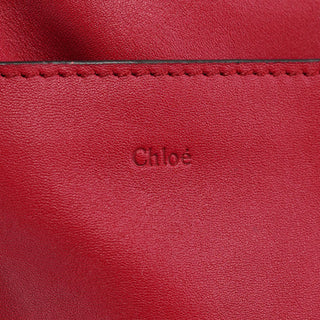 Chloé Red Calfskin Knot 2-Way Tote Bag