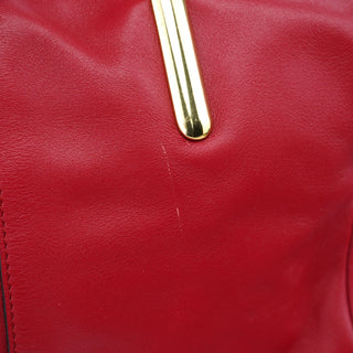 Chloé Red Calfskin Knot 2-Way Tote Bag