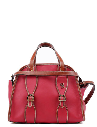 Chloé Red Leather 2-Way Tote Bag