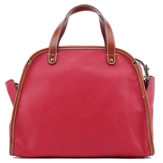 Chloé Red Leather 2-Way Tote Bag