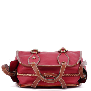 Chloé Red Leather 2-Way Tote Bag