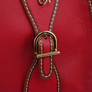 Chloé Red Leather 2-Way Tote Bag