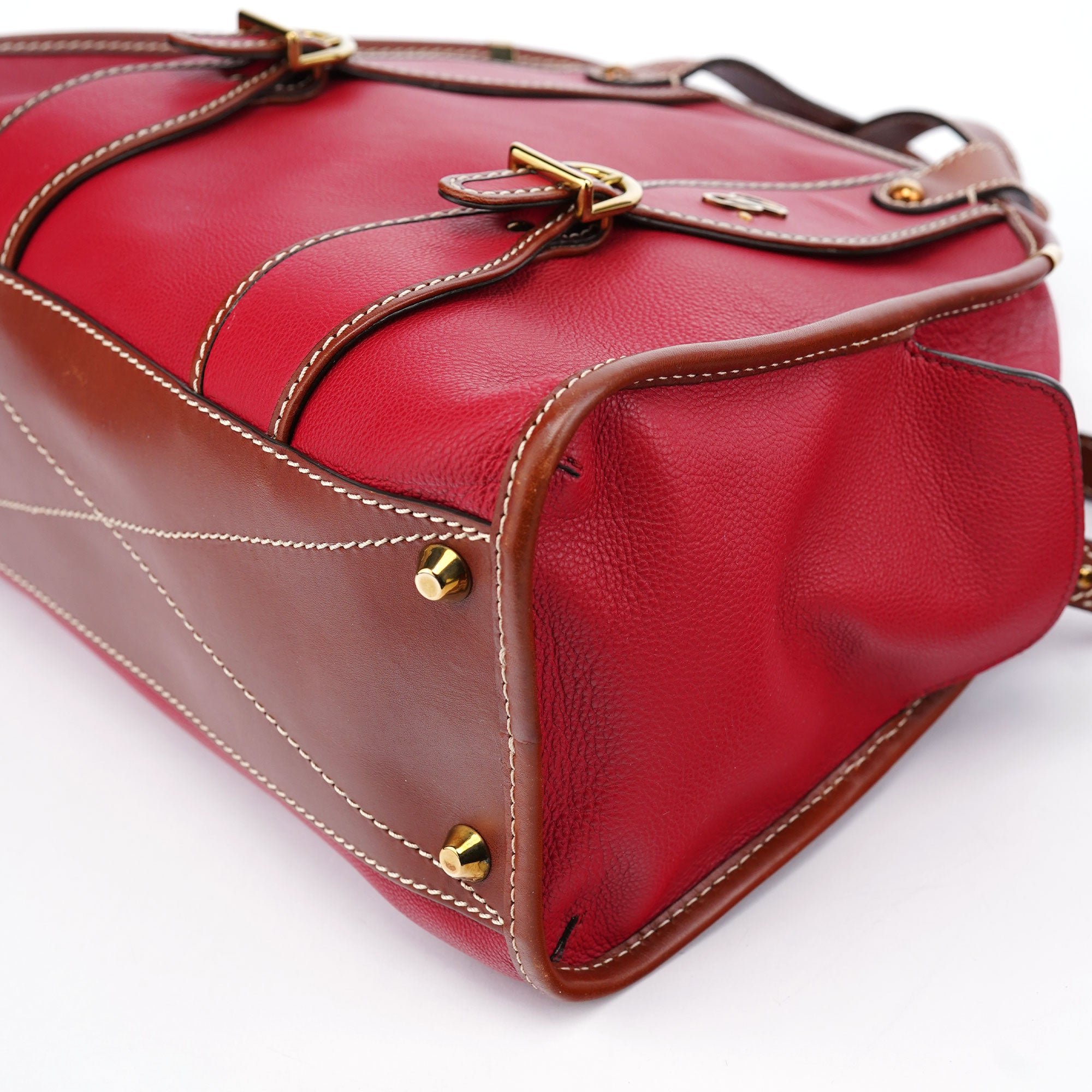 Chloé Sac cabas deux portés en cuir rouge