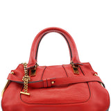 Chloe Red Leather 2-Way Tote Bag