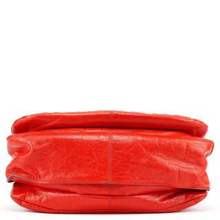 Chloe Red Leather Bay Tote Bag