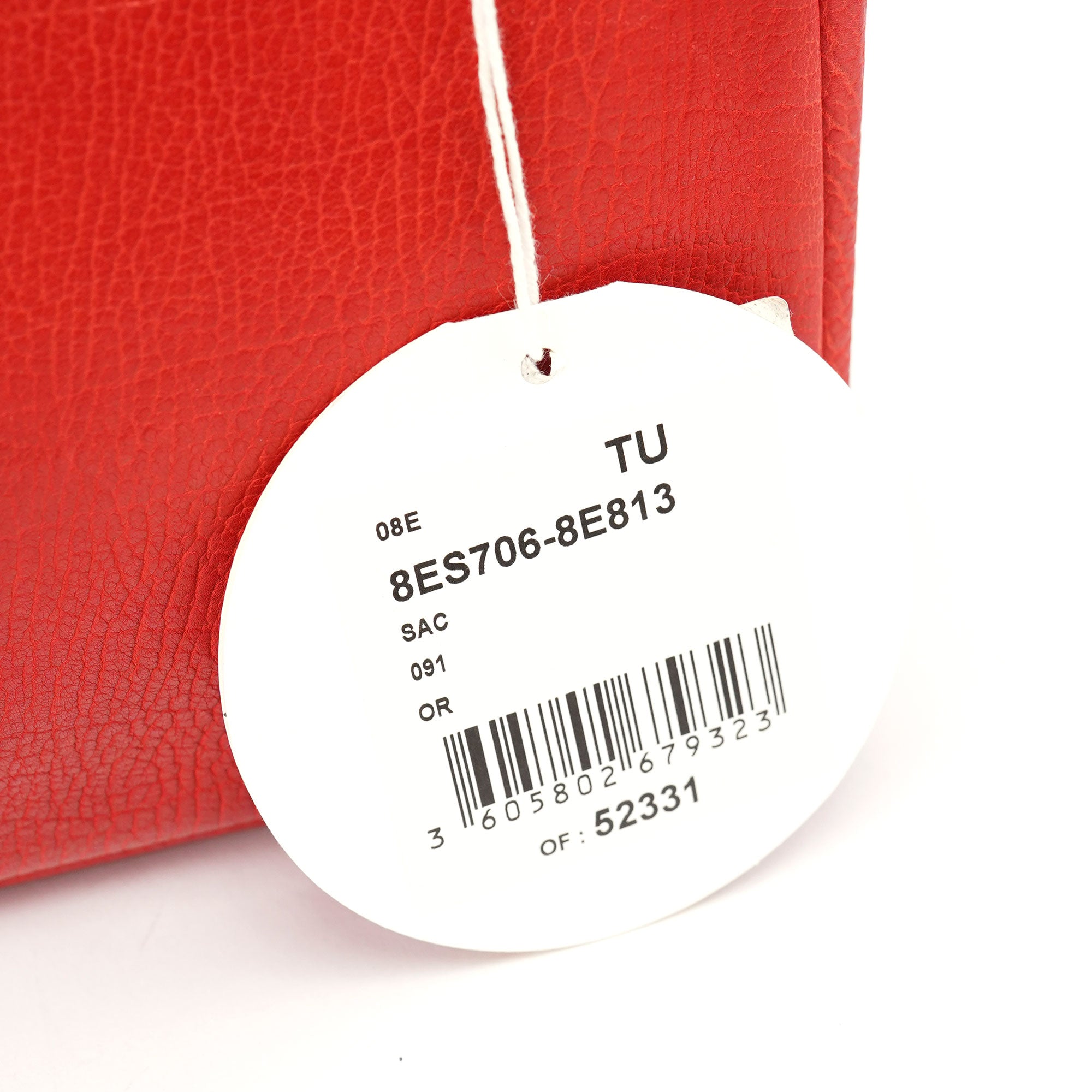 Chloé Schultertasche aus rotem Leder mit Kette