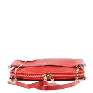 Chloé Red Leather Chain Shoulder Bag