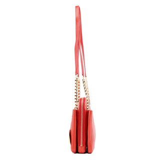 Chloé Red Leather Chain Shoulder Bag