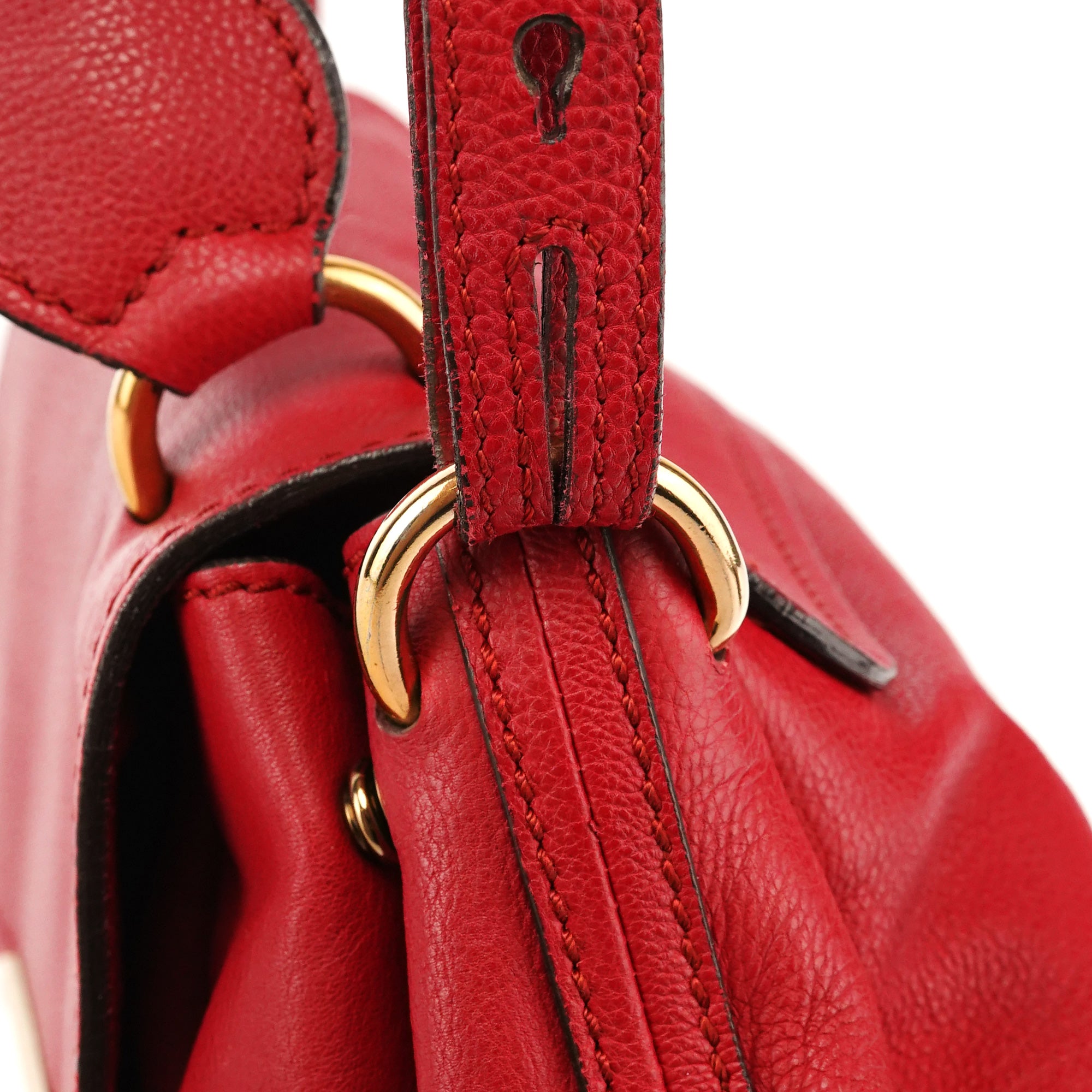 Chloé Red Leather Elsie 2-Way Bag