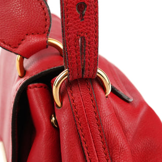 Chloé Red Leather Elsie 2-Way Bag