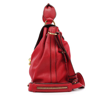 Chloé Red Leather Elsie 2-Way Bag