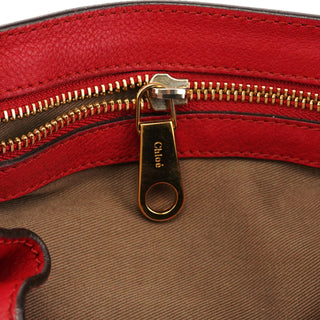 Chloé Red Leather Elsie 2-Way Bag