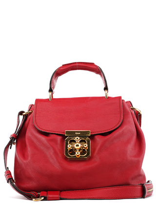 Chloé Red Leather Elsie 2-Way Bag