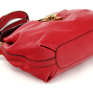 Chloé Red Leather Elsie 2-Way Bag