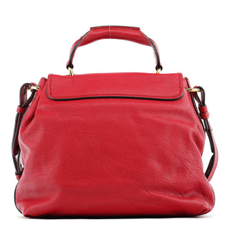Chloe Red Leather Elsie 2-Way Shoulder Bag