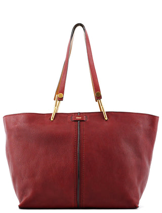 Chloé Red Leather Kelly Tote Bag