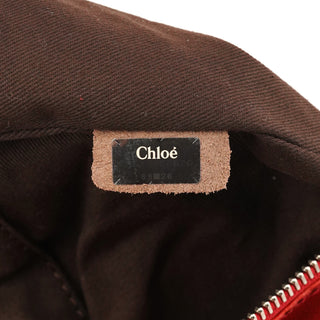 Chloé Red Leather Kerala Horse Charm Tote Bag