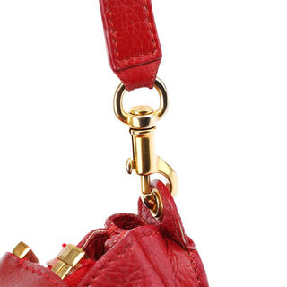 Chloé Red Leather Marcie 2-Way Shoulder Bag