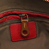 Chloé Red Leather Marcie 2-Way Shoulder Bag