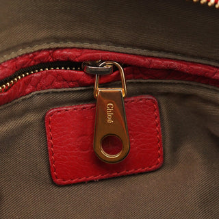 Chloé Red Leather Marcie 2-Way Shoulder Bag