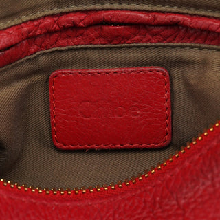 Chloé Red Leather Marcie 2-Way Shoulder Bag