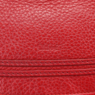 Chloé Red Leather Marcie 2-Way Shoulder Bag