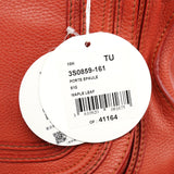 Chloe Red Leather Marcie Shoulder Bag