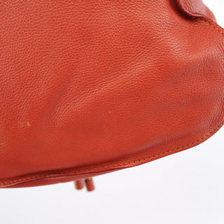 Chloe Red Leather Marcie Shoulder Bag