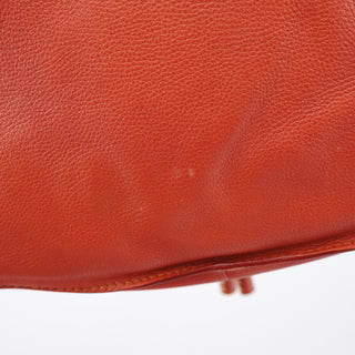 Chloe Red Leather Marcie Shoulder Bag
