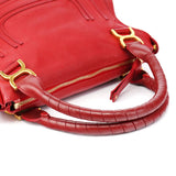 Chloé Sac porté épaule Marcie en cuir rouge
