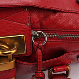 Chloé Red Leather Paddington Shoulder Bag