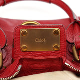 Chloé Red Leather Paddington Shoulder Bag