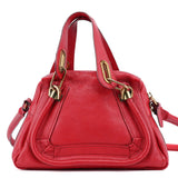 Chloé Sac deux portés Paraty en cuir rouge