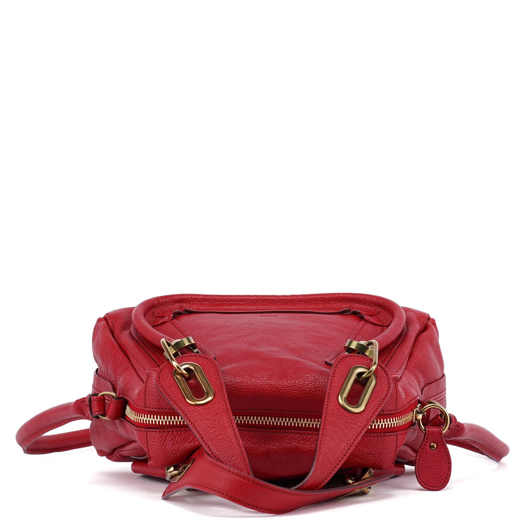 Chloé Sac deux portés Paraty en cuir rouge