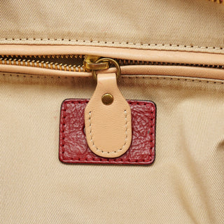 Chloé Red Leather Paraty Tote Bag