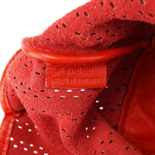 Chloe Red Perforated Leather Kerala Bag