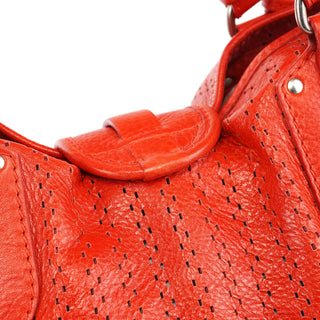 Chloe Red Perforated Leather Kerala Bag